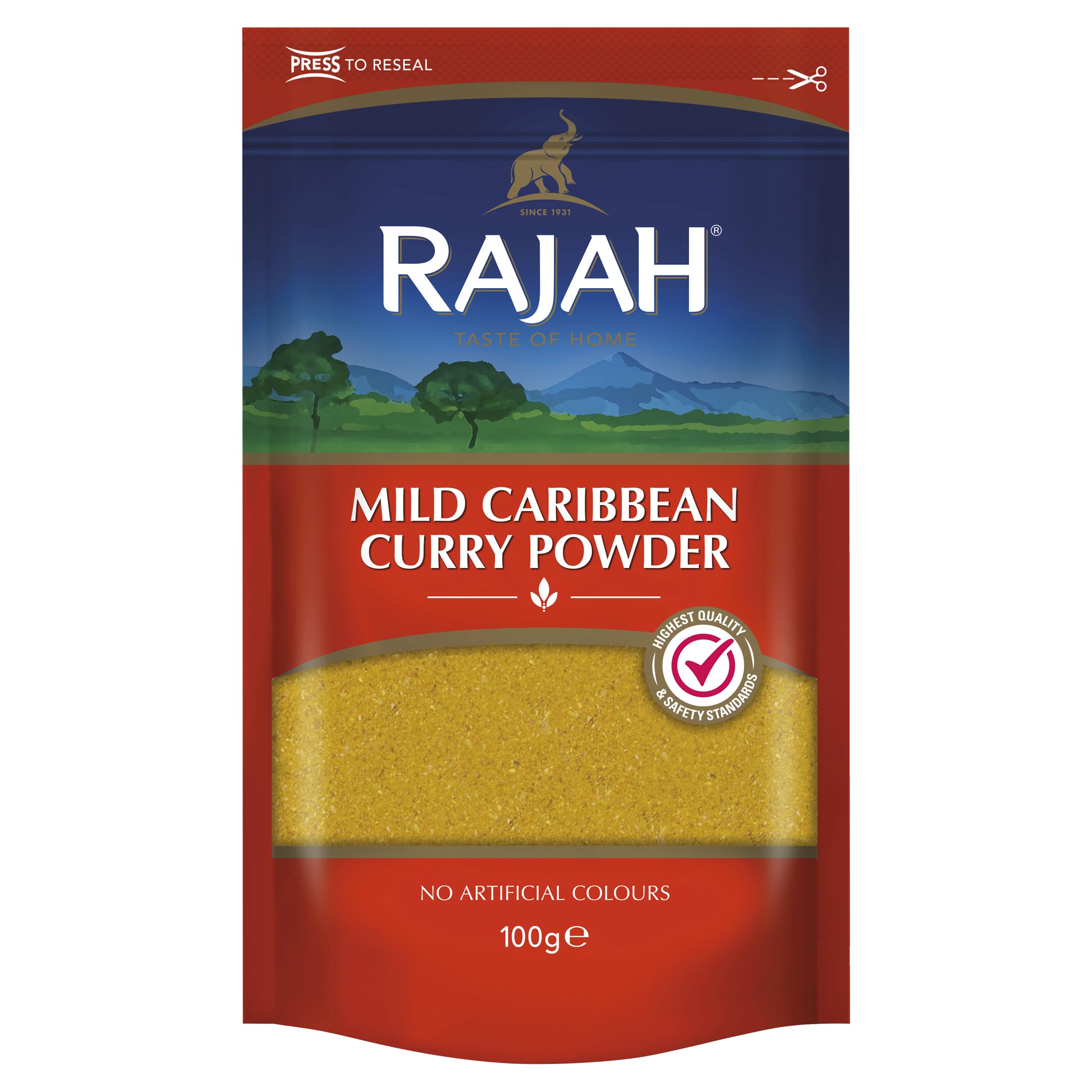 Rajah Mild Carib Style Curry Powder 100G
